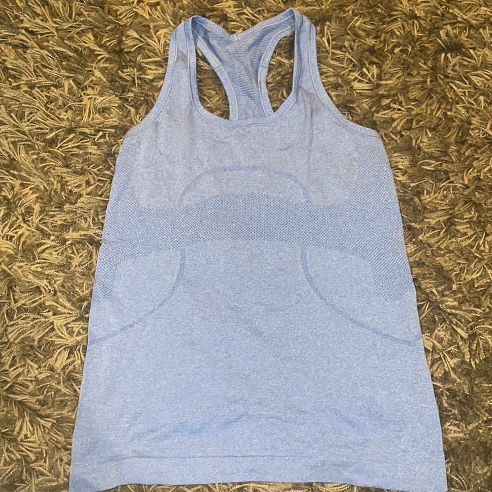 Blue lululemon tank top